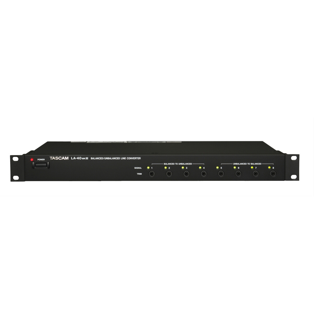 TASCAM(タスカム) LA-40MKIII アンバランス バランス ラインコンバーター 正面・全体像