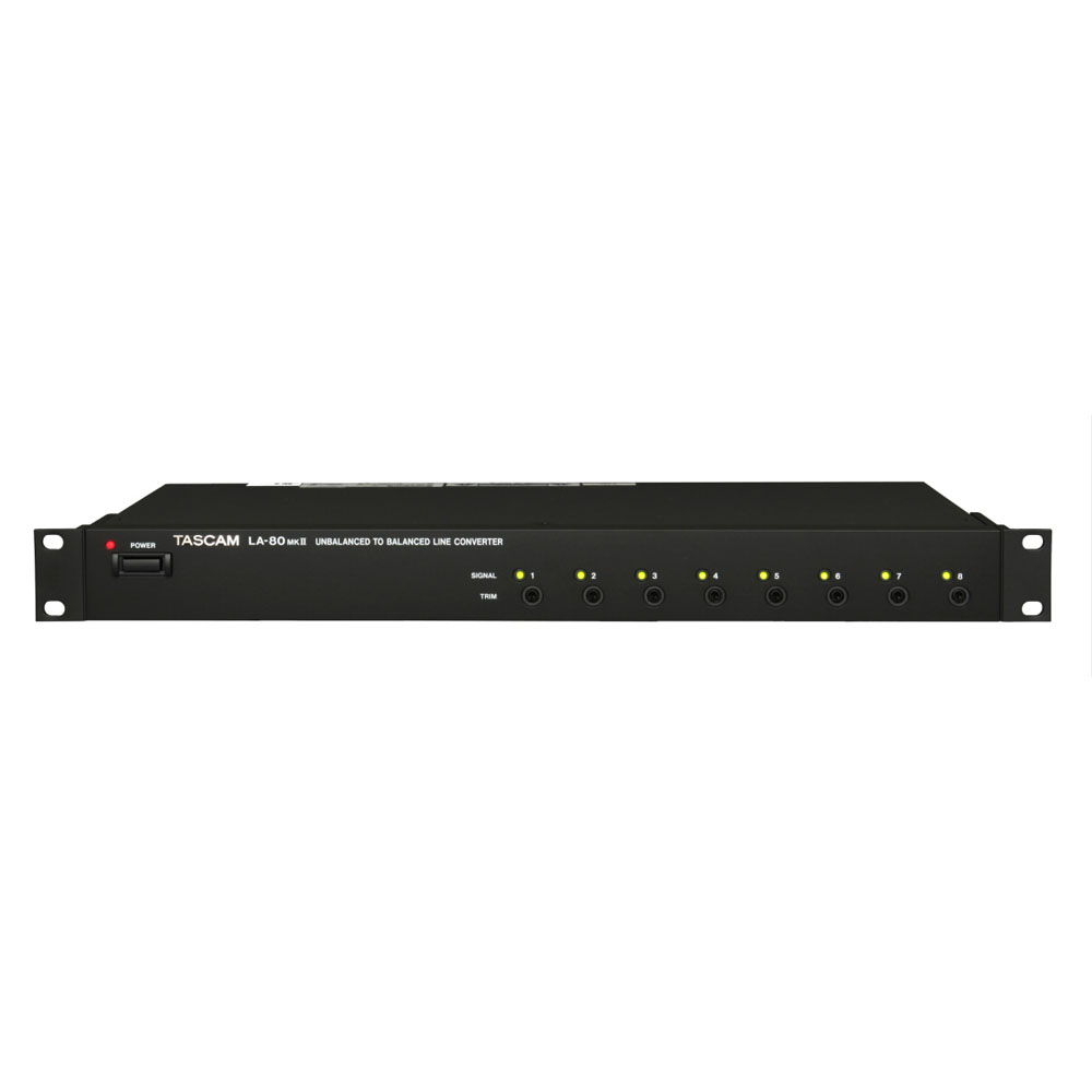 TASCAM(タスカム) LA-80MKII アンバランス バランス ラインコンバーター 正面・全体像