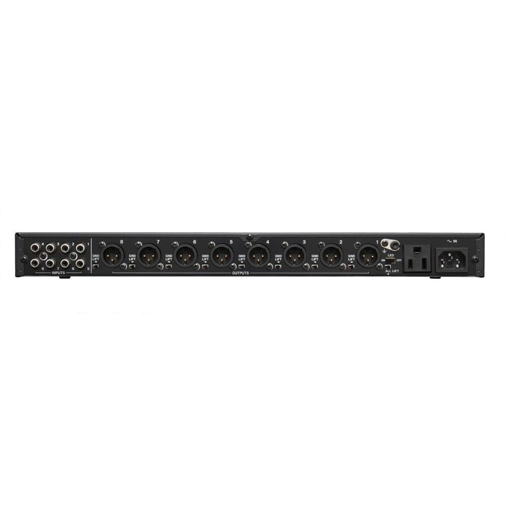 TASCAM(タスカム) LA-80MKII アンバランス バランス ラインコンバーター 背面・全体像・入出力端子
