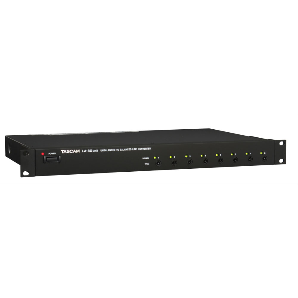 TASCAM(タスカム) LA-80MKII アンバランス バランス ラインコンバーター 右に向けた全体画像