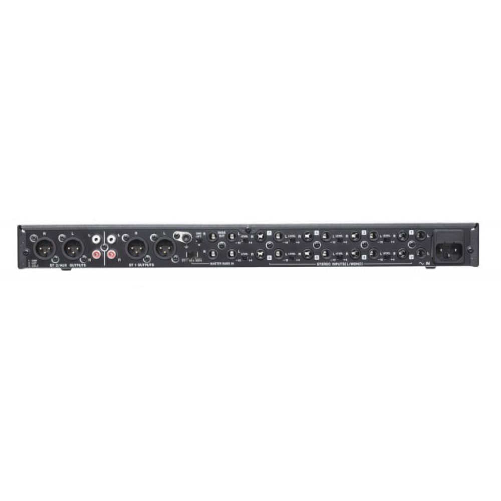 TASCAM（タスカム） LM-8ST 1Uラックマウント ラインミキサー 背面・全体像・入出力
