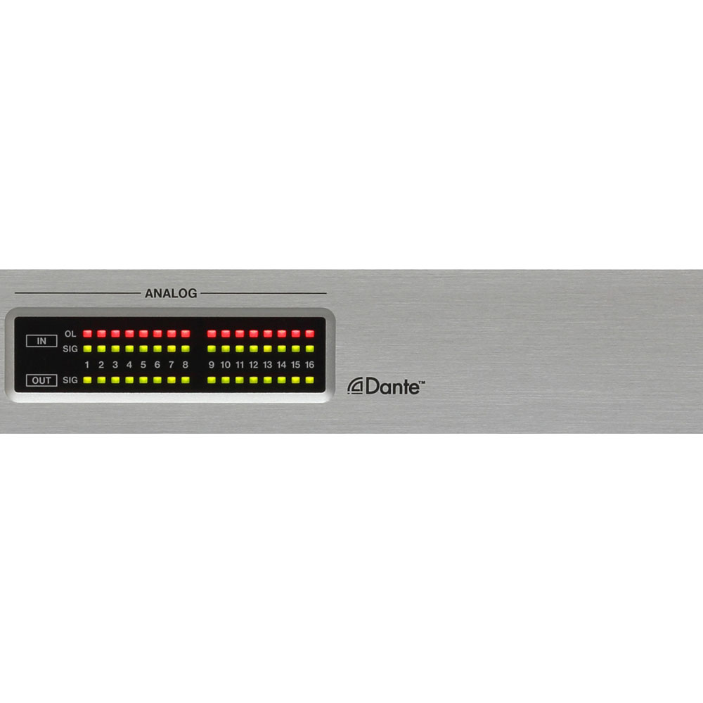 TASCAM(タスカム) ML-16D 1Uラックマウント 16ch アナログ Dante コンバーター アナログ入出力信号のレベル監視が可能なシグナル/オーバーロード・インジケーター搭載