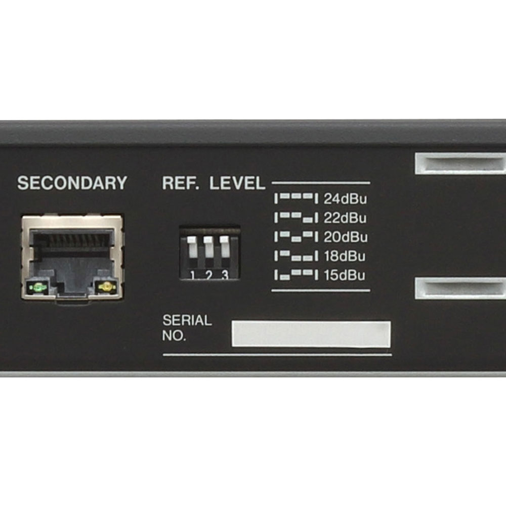 TASCAM(タスカム) ML-16D 1Uラックマウント 16ch アナログ Dante コンバーター 設備用途、PA、放送局など様々なシーン対応可能な5段階のリファレンスレベル設定が可能