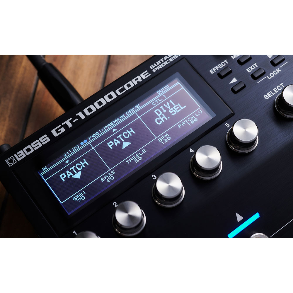 BOSS(ボス) GT-1000CORE Guitar Effects Processor マルチエフェクター グラフィックLCD 256×80ドット ディスプレイ