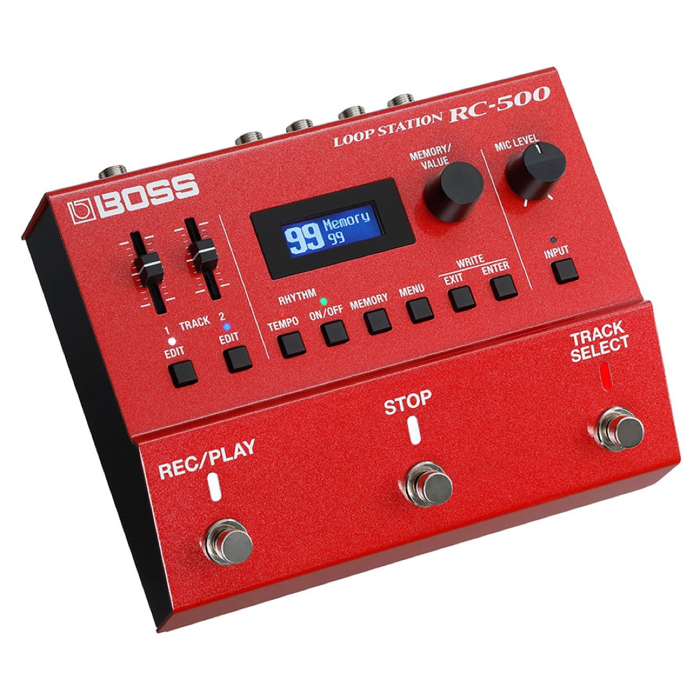 BOSS（ボス） RC-500 Loop Station（ループステーション） 2トラックルーパー エフェクター 右向き・全体像