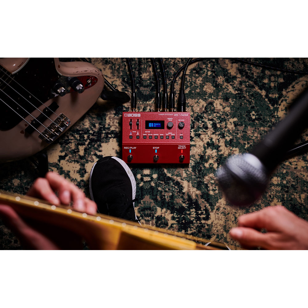 BOSS（ボス） RC-500 Loop Station（ループステーション） 2トラックルーパー エフェクター ギター、ベース、ボーカルにも使える
