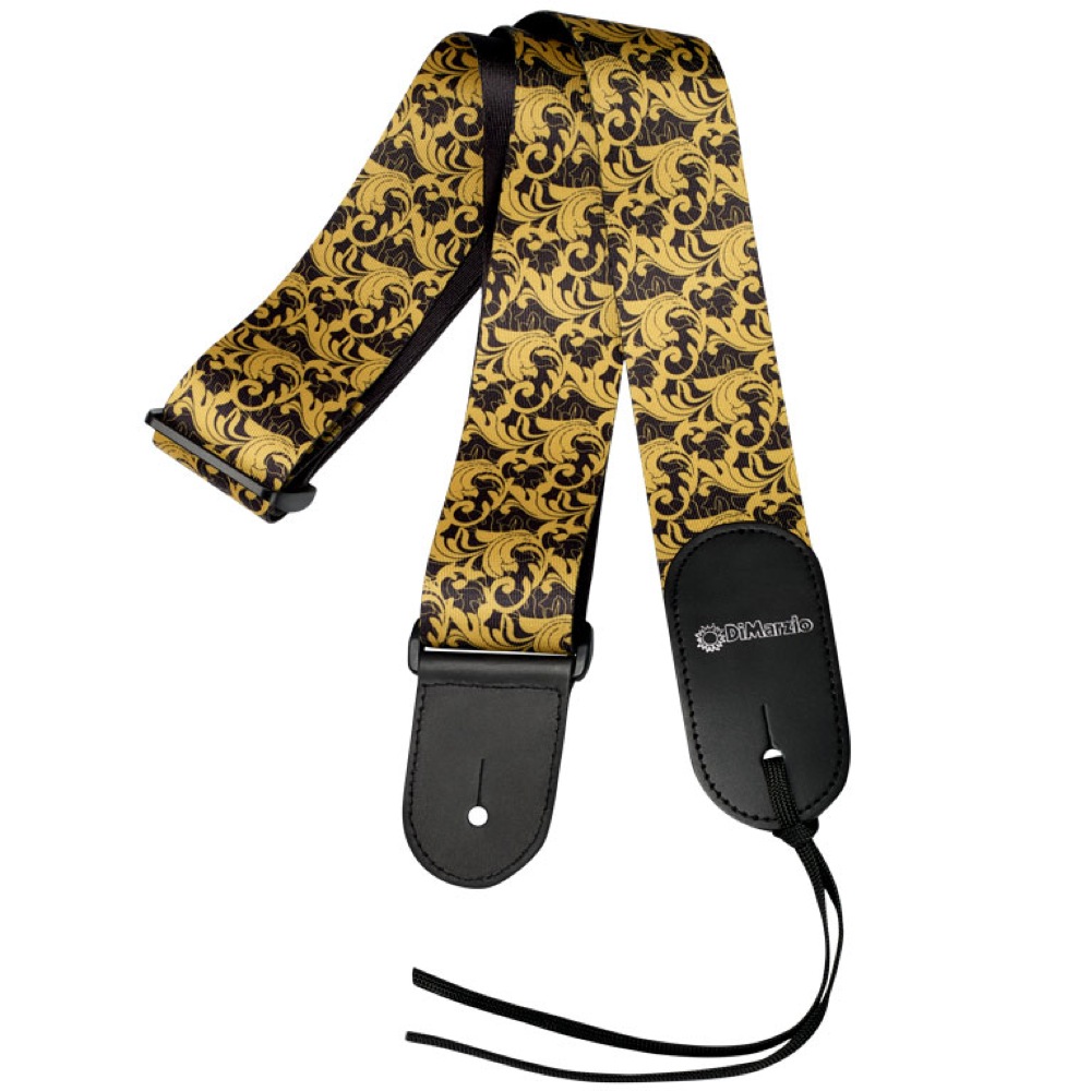DiMarzio DD3150 Black & Gold UtoPIA Steve Vai’s Straps ギターストラップ