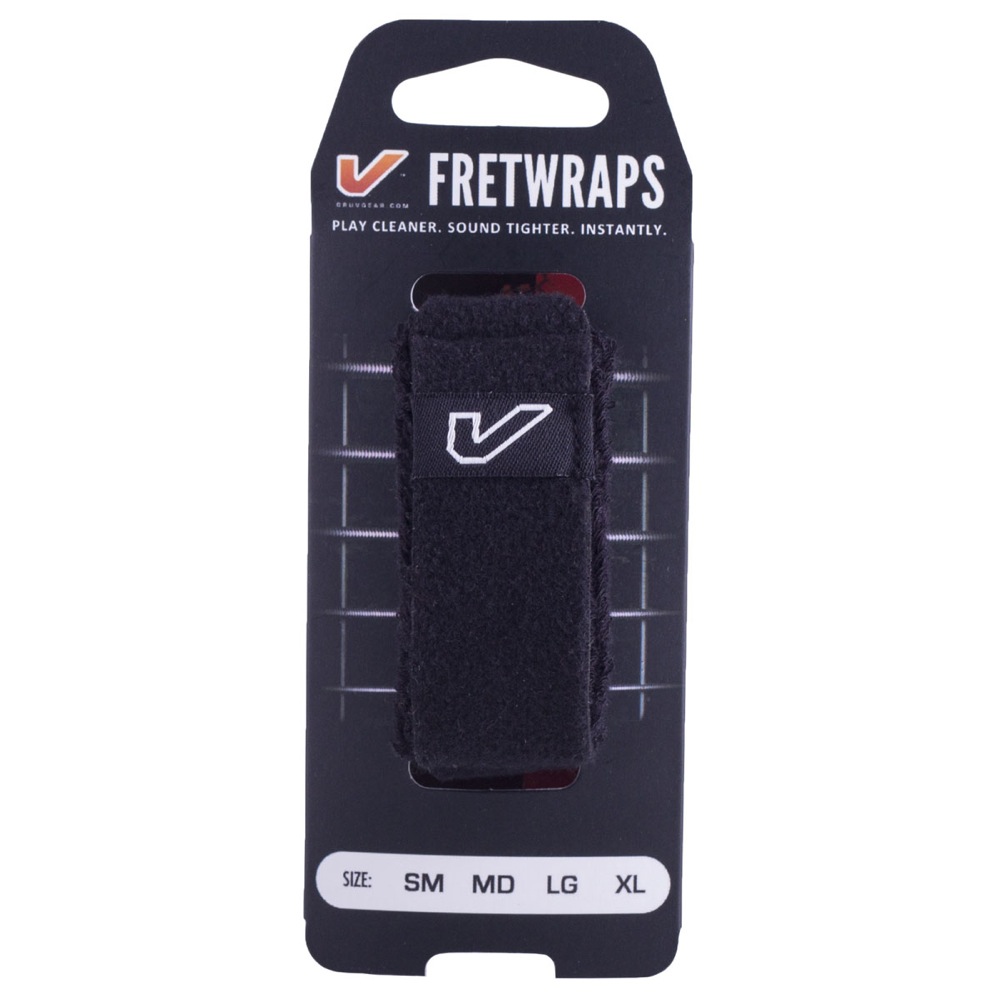 Gruv Gear FW-1PK-XL FretWraps Black 1-Pack エクストララージ 8弦〜12弦エレキギター用 フレットラップ