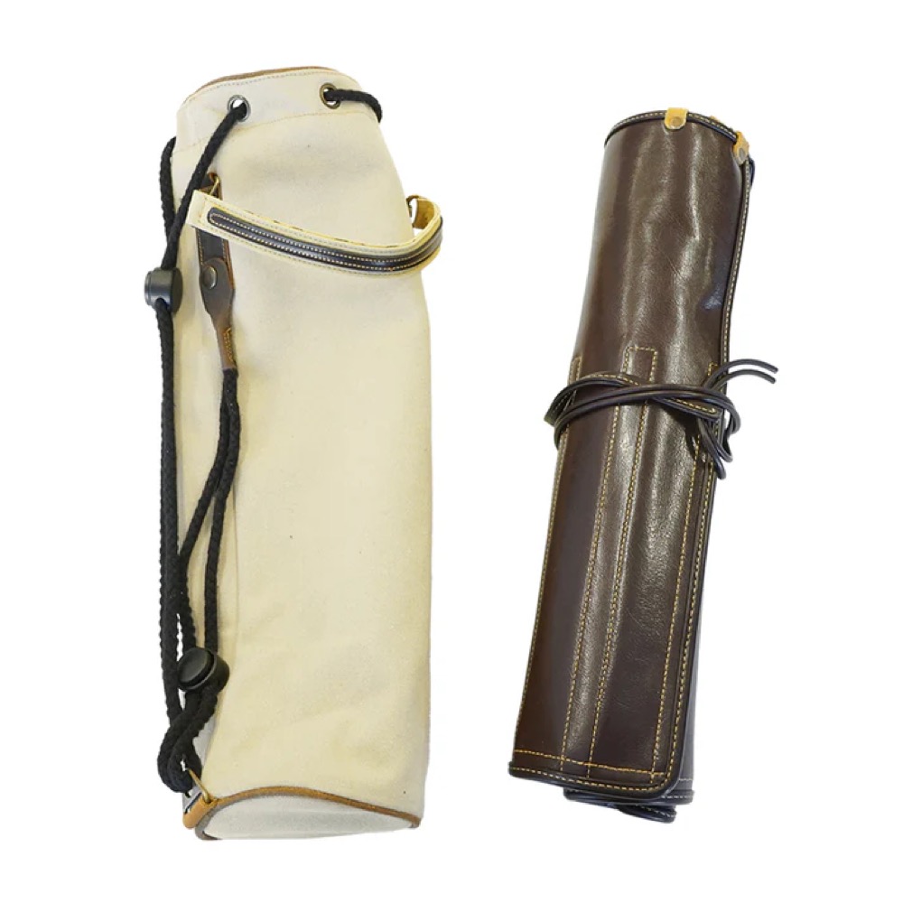 PDH Leather Drum stick bag SW-DSB-415A Beige レザー製 スティックケース キャンバスバッグ付き 内部
