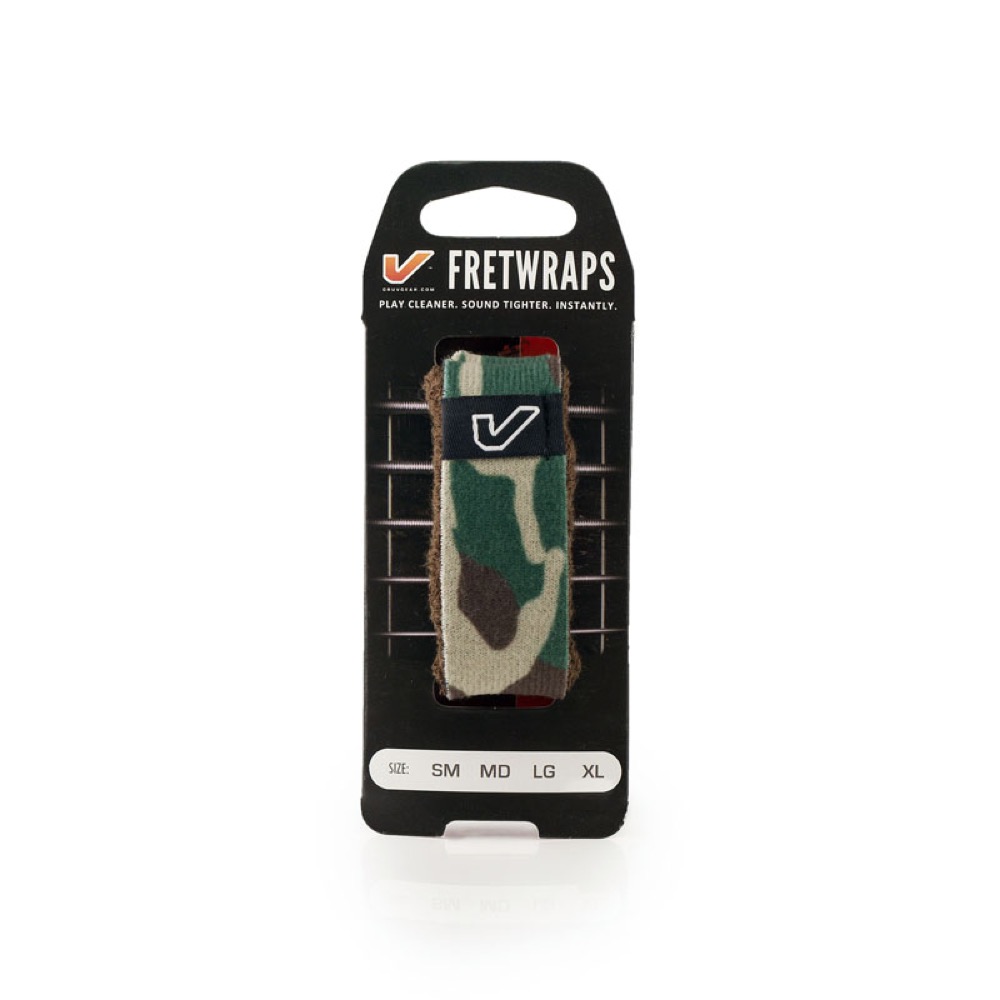 Gruv Gear FW-1PK-CMG-LG FretWraps Green/Brown Camo prints 1-Pack ラージ 6弦ベース/7弦・8弦エレキギター用 フレットラップ Gruv Gear FW-1PK-CMG-LG FretWraps Green/Brown Camo prints 1-Pack ラージ 6弦ベース/7弦・8弦エレキギター用 フレットラップ