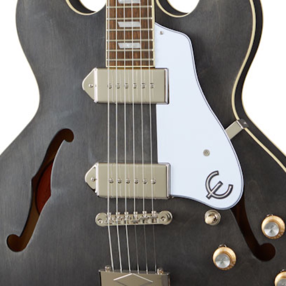 Epiphone Casino Worn Worn Ebony エレキギター エピフォン ピックアップ部