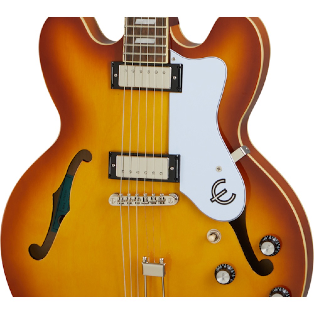 Epiphone Riviera Royal Tan エレキギター ボディトップアップ画像