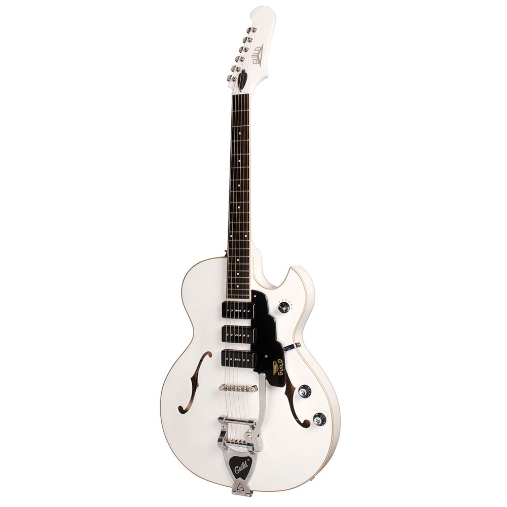 GUILD Newark St.Collection STARFIRE I JET 90 Satin White エレキギター ギルド 斜めからの画像