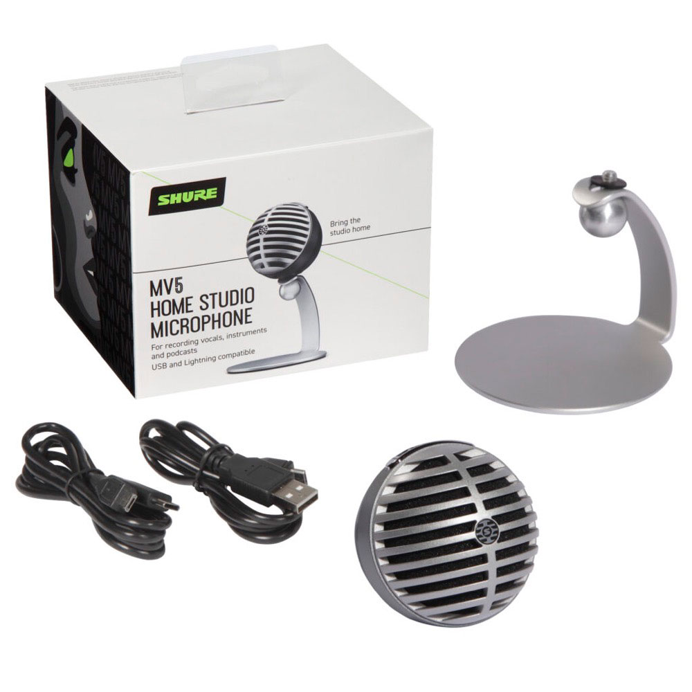 SHURE MV5-DIG-A GRAY デジタル コンデンサーマイク SHURE MV5-DIG-A GRAY デジタル コンデンサーマイク