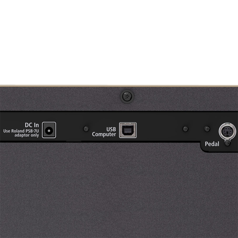 【組立設置無料サービス中】 ROLAND F701-LA ライトオーク調仕上げ 電子ピアノ 高低自在椅子付き 端子