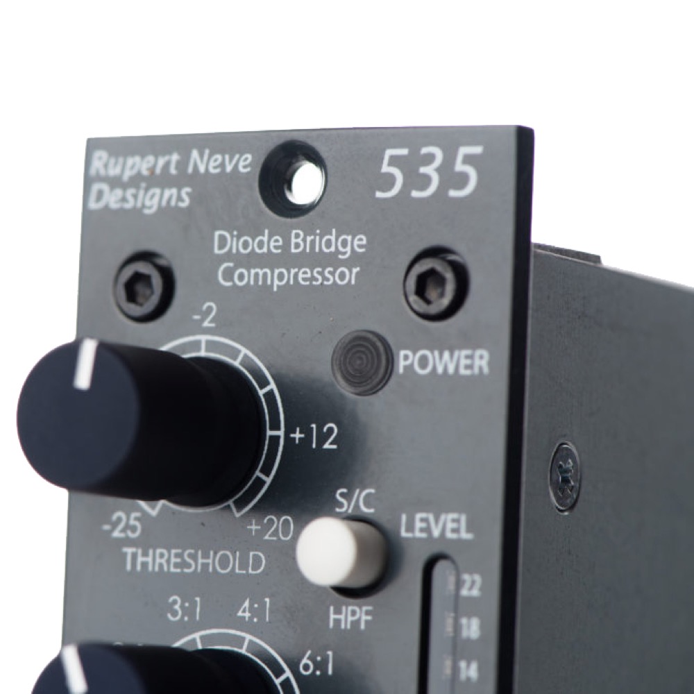 Rupert Neve Designs Portico 535 ダイオードブリッジコンプレッサー パネル部分アップ画像
