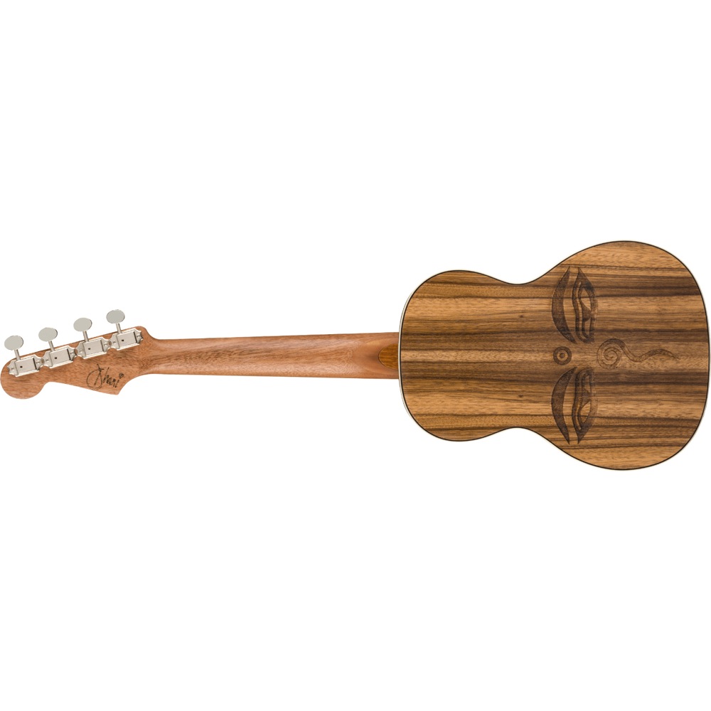 Fender Dhani Harrison Uke SPHR BLUE WN テナーウクレレ バック画像