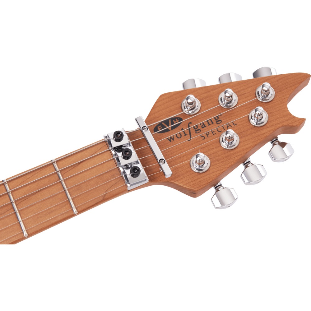EVH Wolfgang Special QM Baked Maple Fingerboard Chlorine Burst エレキギター ヘッド画像