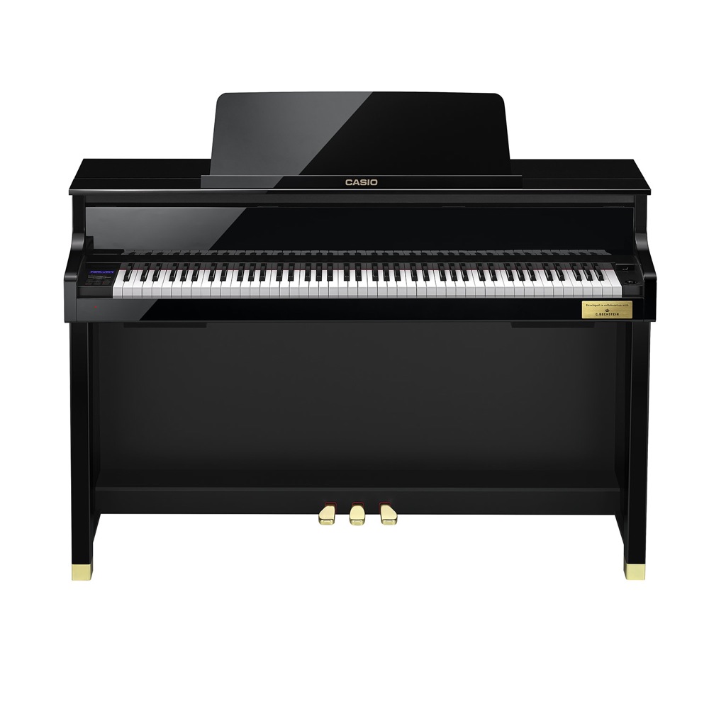CASIO CELVIANO Grand Hybrid GP-510BP 電子ピアノ 高低自在椅子付き 【組立設置無料サービス中】 正面からの画像