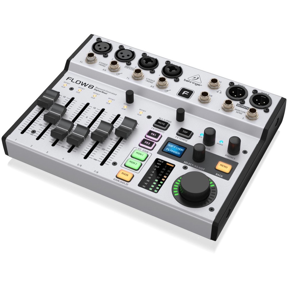 BEHRINGER FLOW 8 USBオーディオインターフェース機能搭載 デジタルミキサー