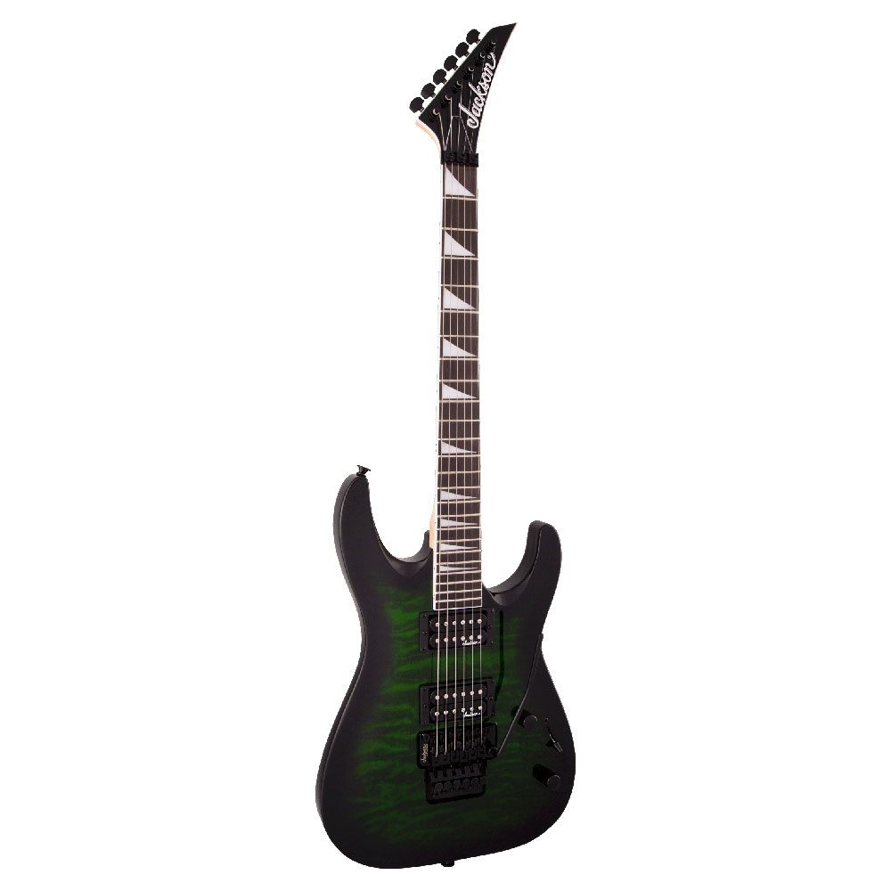 Jackson JS Series Dinky Arch Top JS32Q DKA Transparent Green Burst エレキギター 全体像