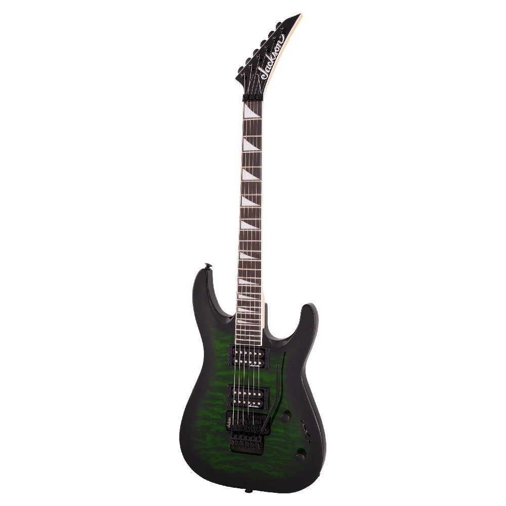 Jackson JS Series Dinky Arch Top JS32Q DKA Transparent Green Burst エレキギター 全体像