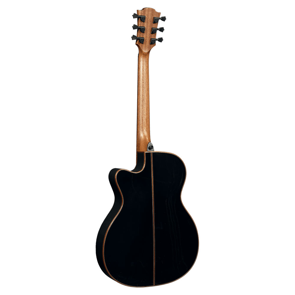 LAG GUITARS T118ASCE-BLK エレクトリックアコースティックギター ボディバック画像
