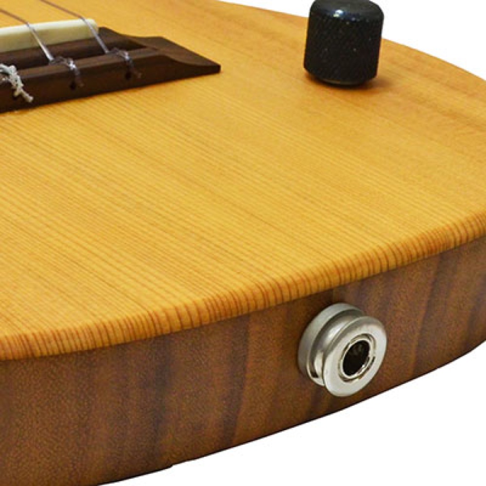 PONO TE-C Tenor Cedar Top エレクトリックテナーウクレレ アップの画像