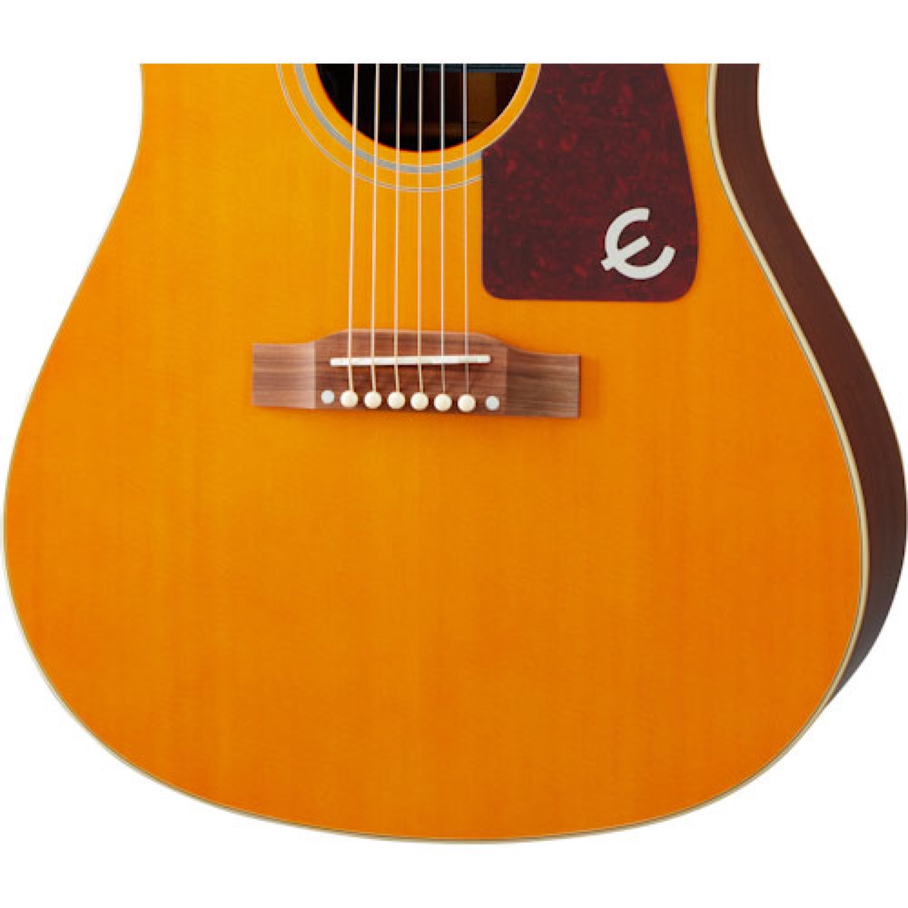 Epiphone Masterbilt Texan Antique Natural Aged エレクトリックアコースティックギター ボディトップ画像