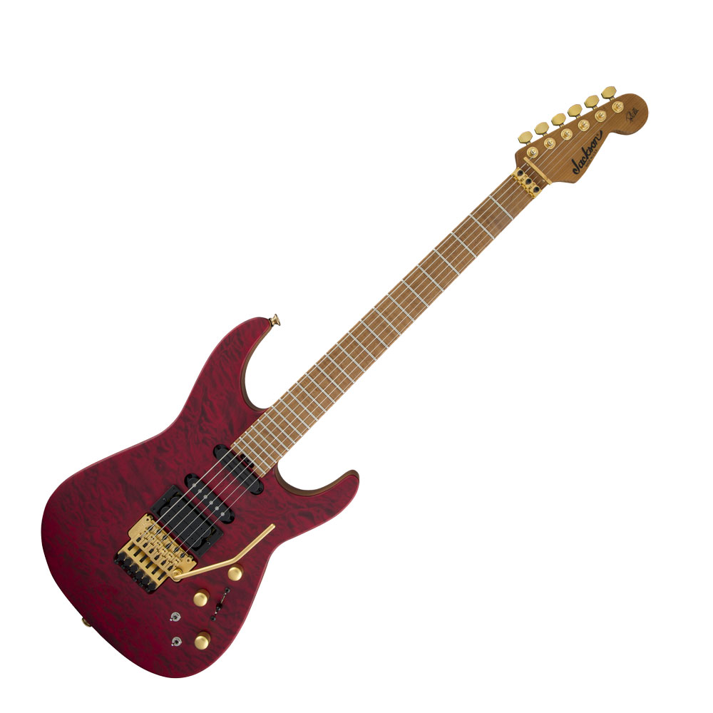 Jackson USA Signature Phil Collen PC1 Satin Stain Satin Transparent Red エレキギター