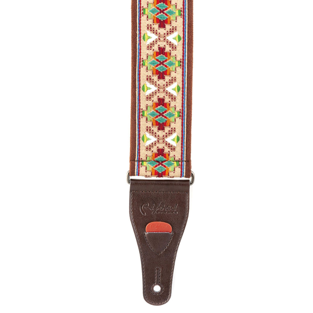 Righton! STRAPS LOLLAPALOOZA II Beige ギターストラップ ライトオン ピック収納時画像