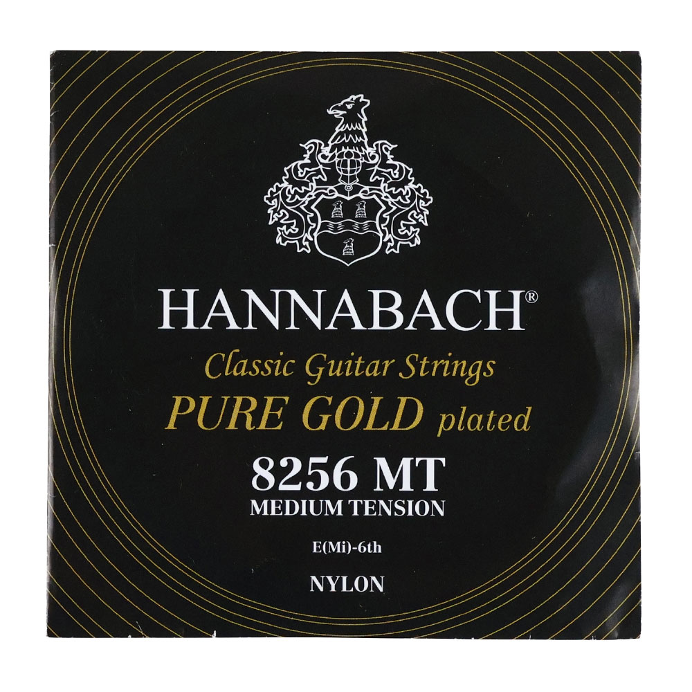 HANNABACH Pure Gold MT6 8256MT BLACK ミディアムテンション バラ弦 クラシックギター弦