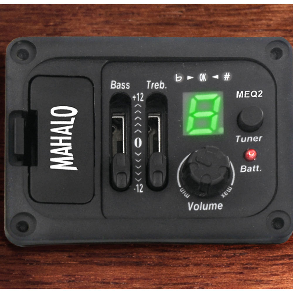 MAHALO MP3E エレクトリックテナーウクレレ マハロ ピックアップ コントロール部画像