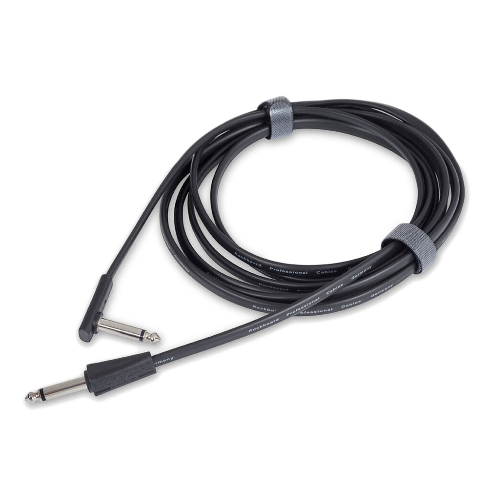 RockBoard RBO CAB FL 300BLK SA Flat Instrument Cable Straight Angled SL 3メートル ギターケーブル