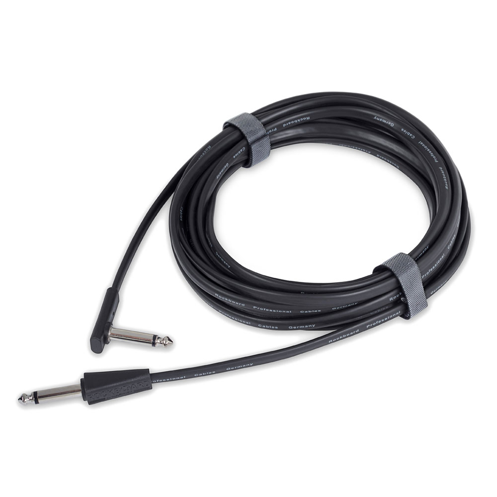 RockBoard RBO CAB FL 600BLK SA Flat Instrument Cable Straight Angled SL 6m ギターケーブル