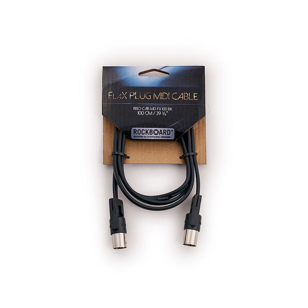 RockBoard RBO CAB MD FX 100 BK FlaX Plug MIDI Cable 100 cm MIDIケーブル パッケージ画像