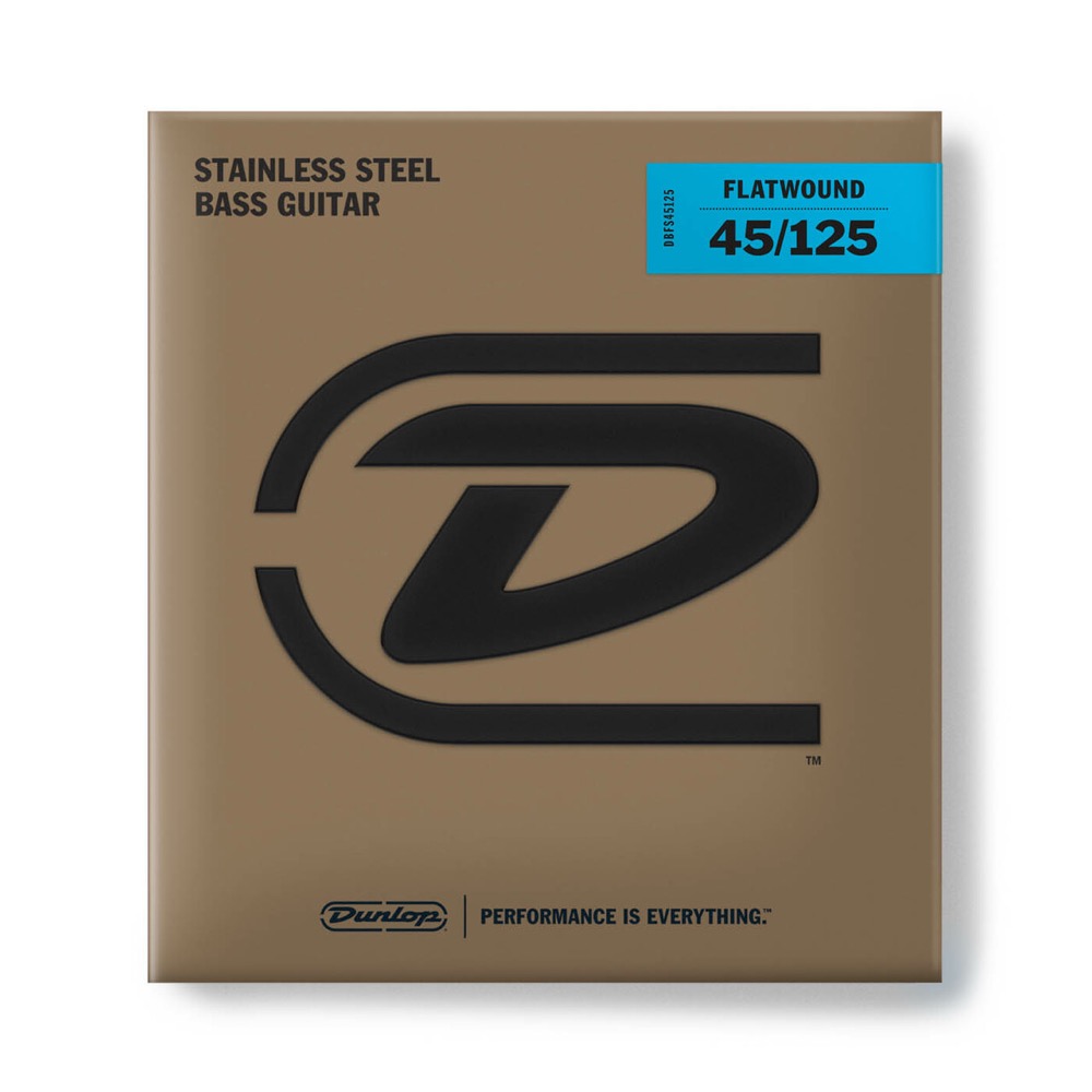 JIM DUNLOP Stainless Steel Flatwound Bass Strings DBFS45125 5弦エレキベース弦