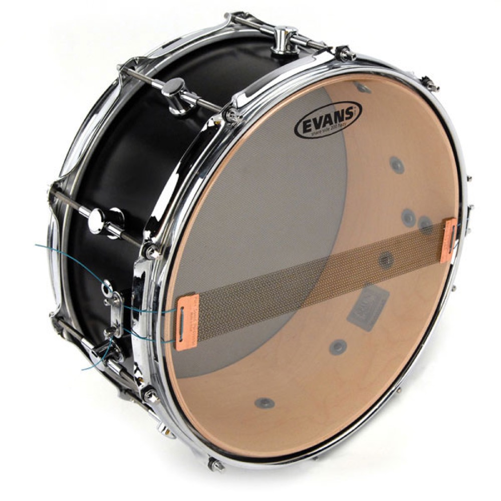 EVANS S14H20 14' 200 Clear Snare Side スネアサイド 装着イメージ画像