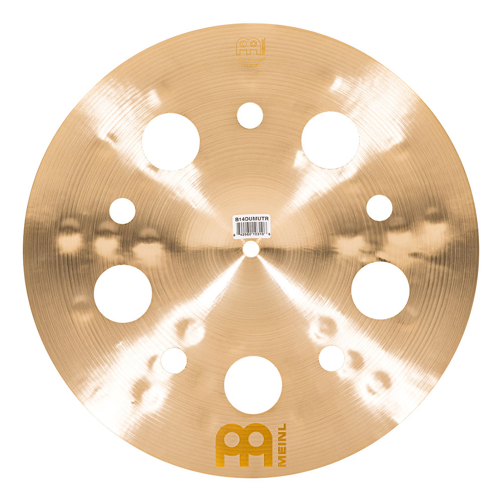 MEINL B14DUMUTR Multi Trash Byzance Dual Series 14' クラッシュシンバル マイネル 穴あきシンバル 背面画像