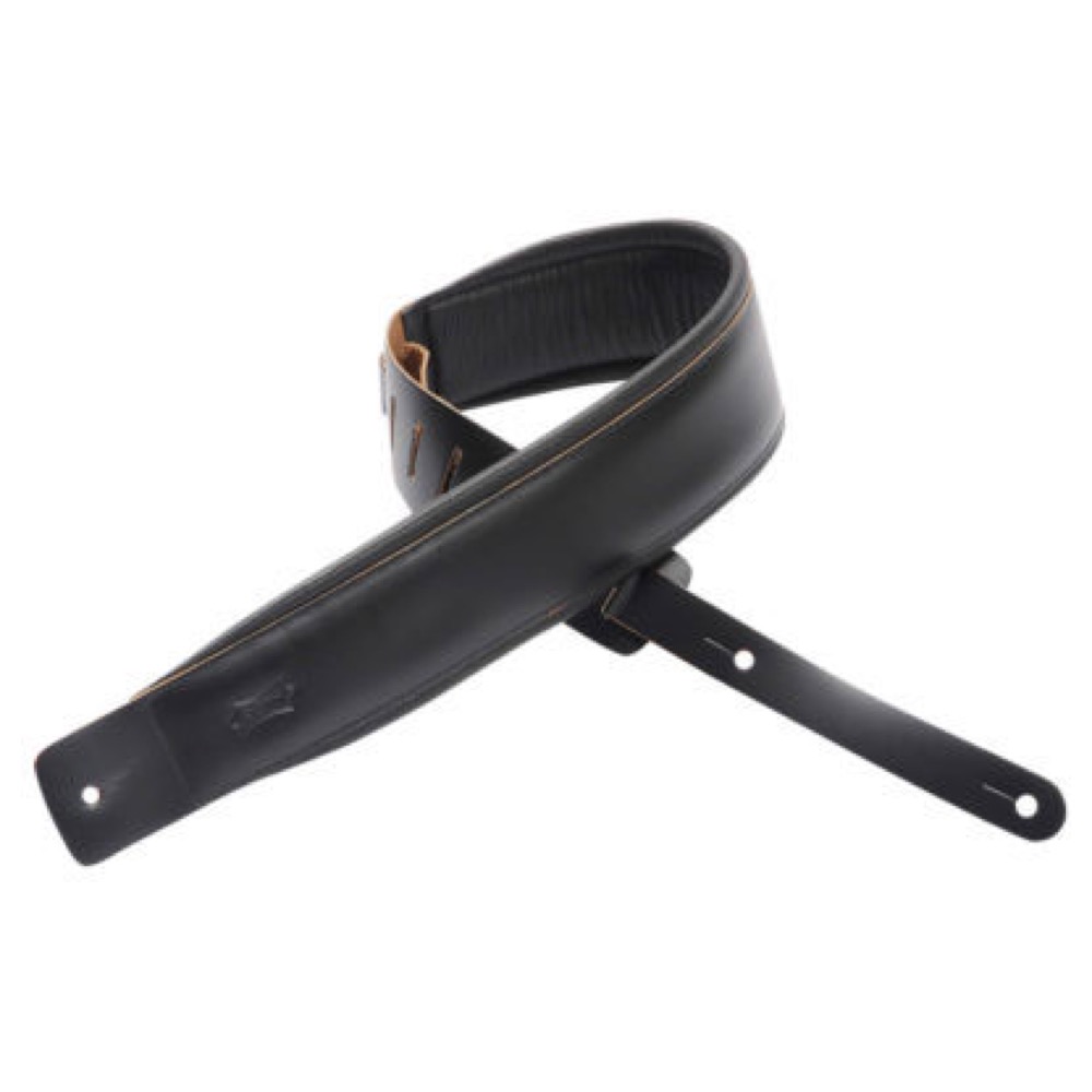 LEVY’S DM1PD BLK ギターストラップ レヴィース 全体画像