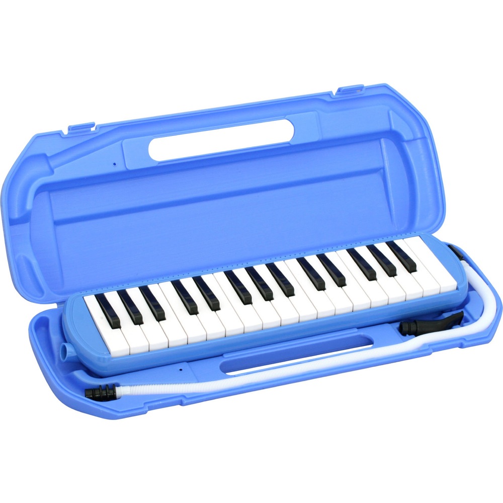 KIKUTANI MM-32 BLU 鍵盤ハーモニカ どれみシール付き 本体の画像