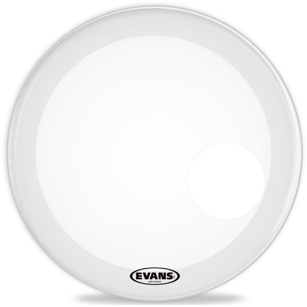 EVANS BD20RGCW EQ3 Resonant Coated White バスドラムヘッド