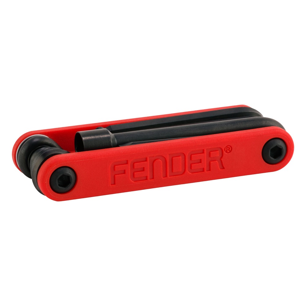 Fender Guitar & Bass Multi-Tool ギター/ベース用マルチツール メンテナンス工具キット 折りたたんだ画像