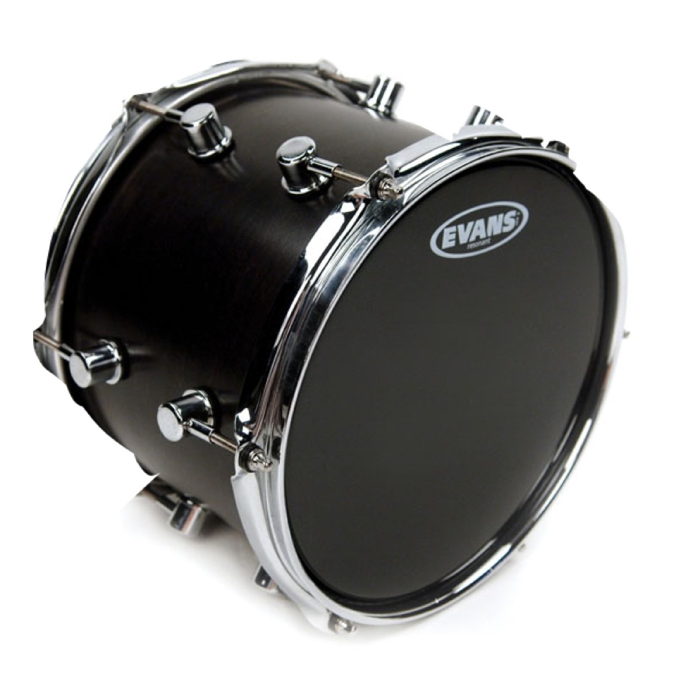 EVANS TT06RBG 6' Resonant Tom Black ドラムヘッド 設置例画像