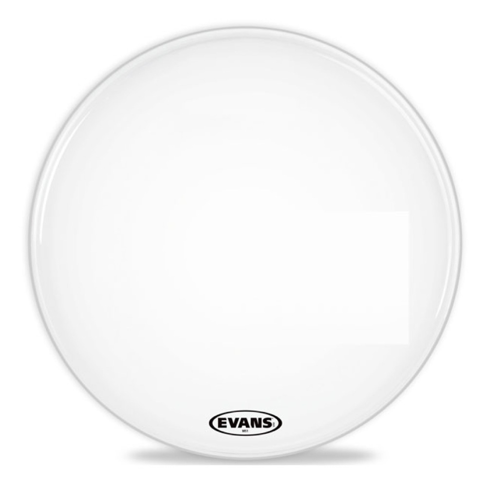 EVANS BD18MS1W 18" MS1 White Marching Bass Head マーチングバスドラムヘッド