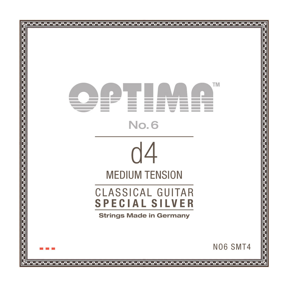 Optima Strings NO6.SMT4 No.6 Special Silver D4 Medium 4弦 バラ弦 クラシックギター弦