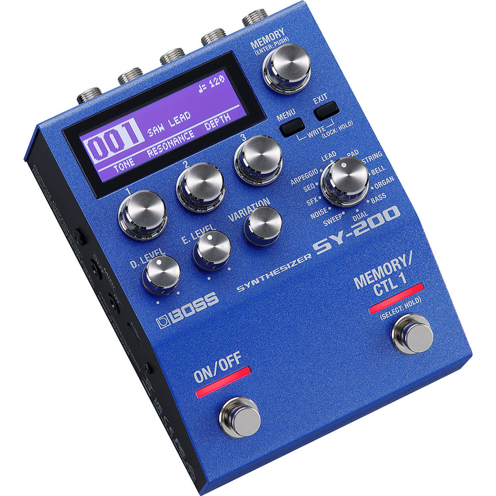 BOSS SY-200 Synthesizer ギターシンセサイザー ギターエフェクター 正面アングル画像