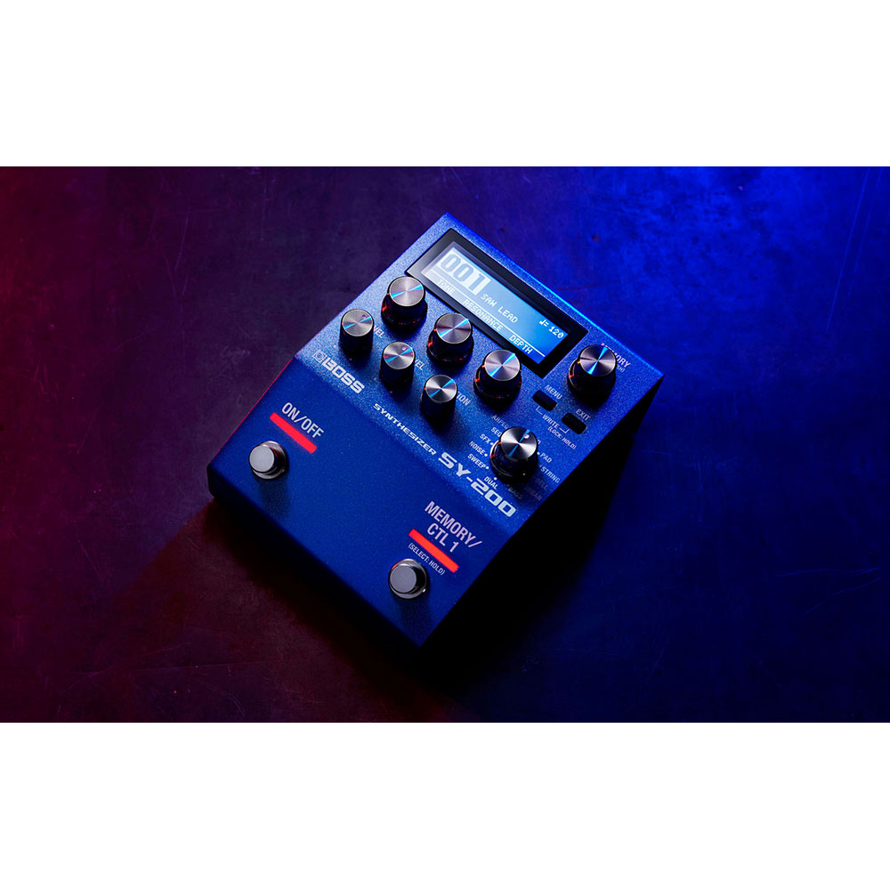 BOSS SY-200 Synthesizer ギターシンセサイザー ギターエフェクター 正面アングルイメージ画像