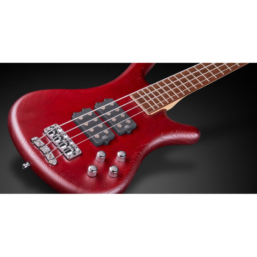 WARWICK Rockbass Corvette $$ 4st Burgundy Red Transparent Satin エレキベース アップの画像