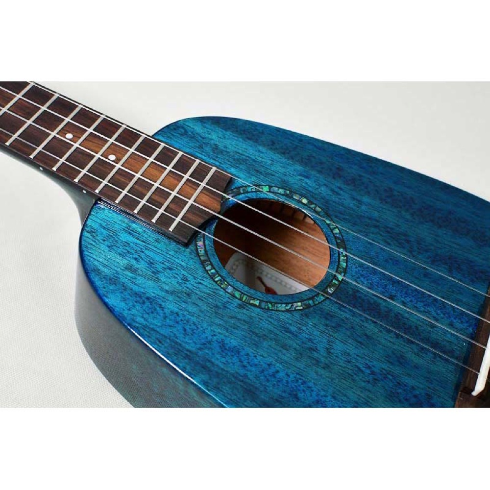 Uma Ukulele UK-20SSP BL パイナップル型 ソプラノウクレレ アップの画像